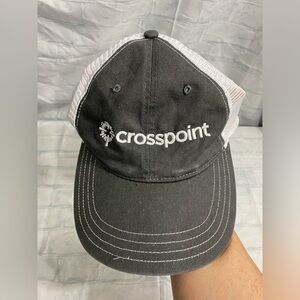 Crosspoint Distressed Gray Trucker Snap Back Hat